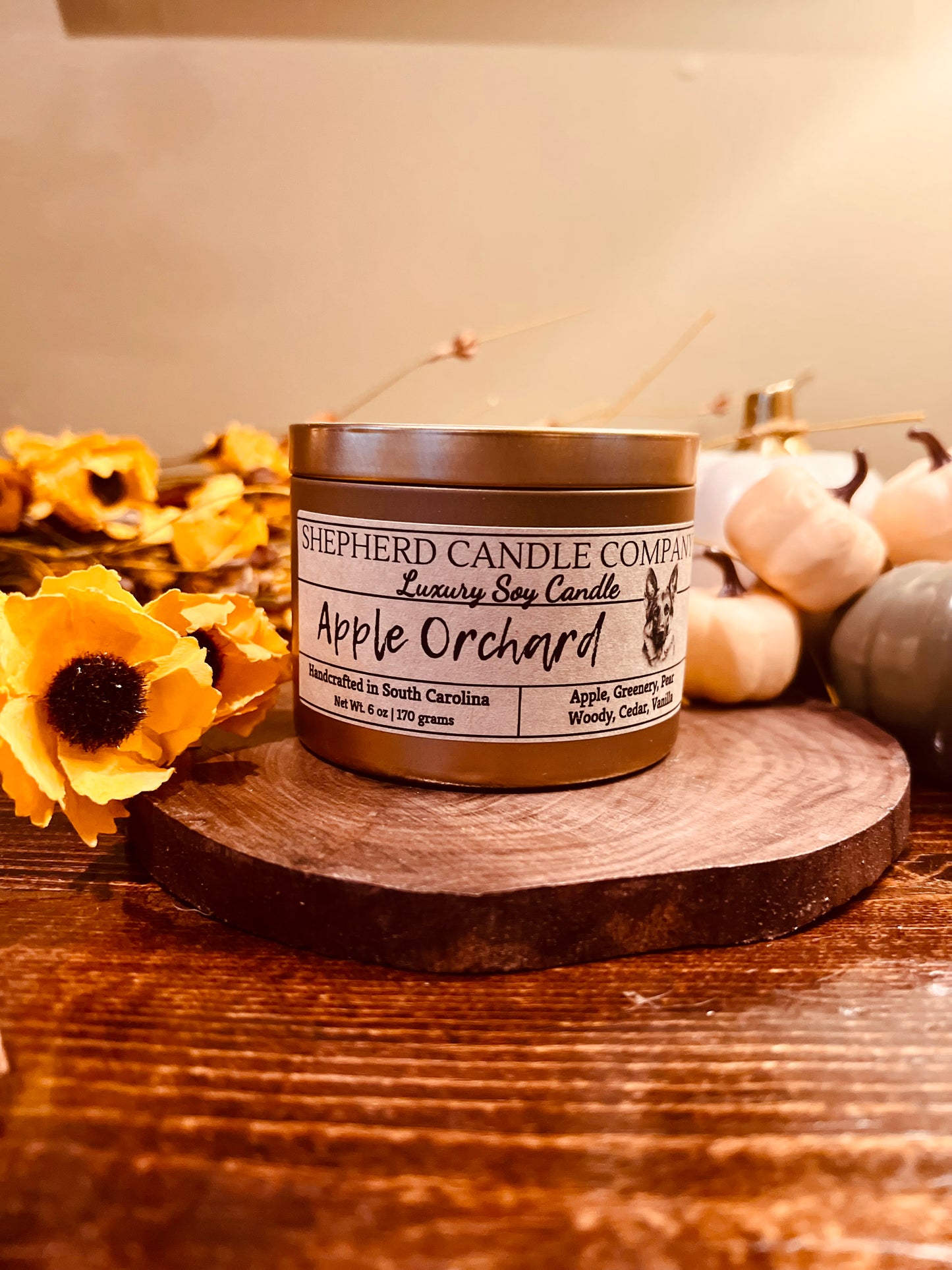 Apple Orchard Market Tin - Cotton Wick