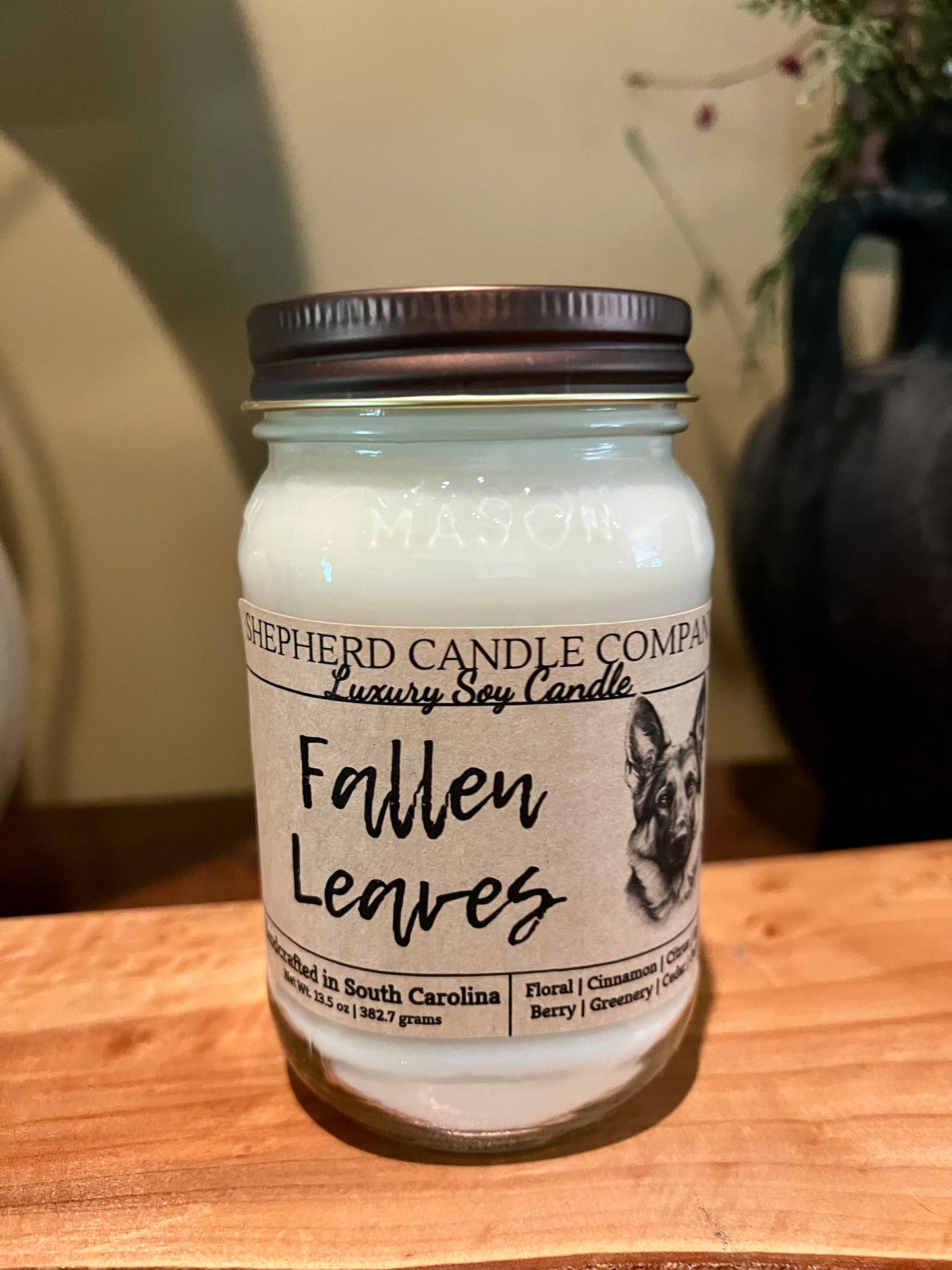 Fallen Leaves - Mason Jar