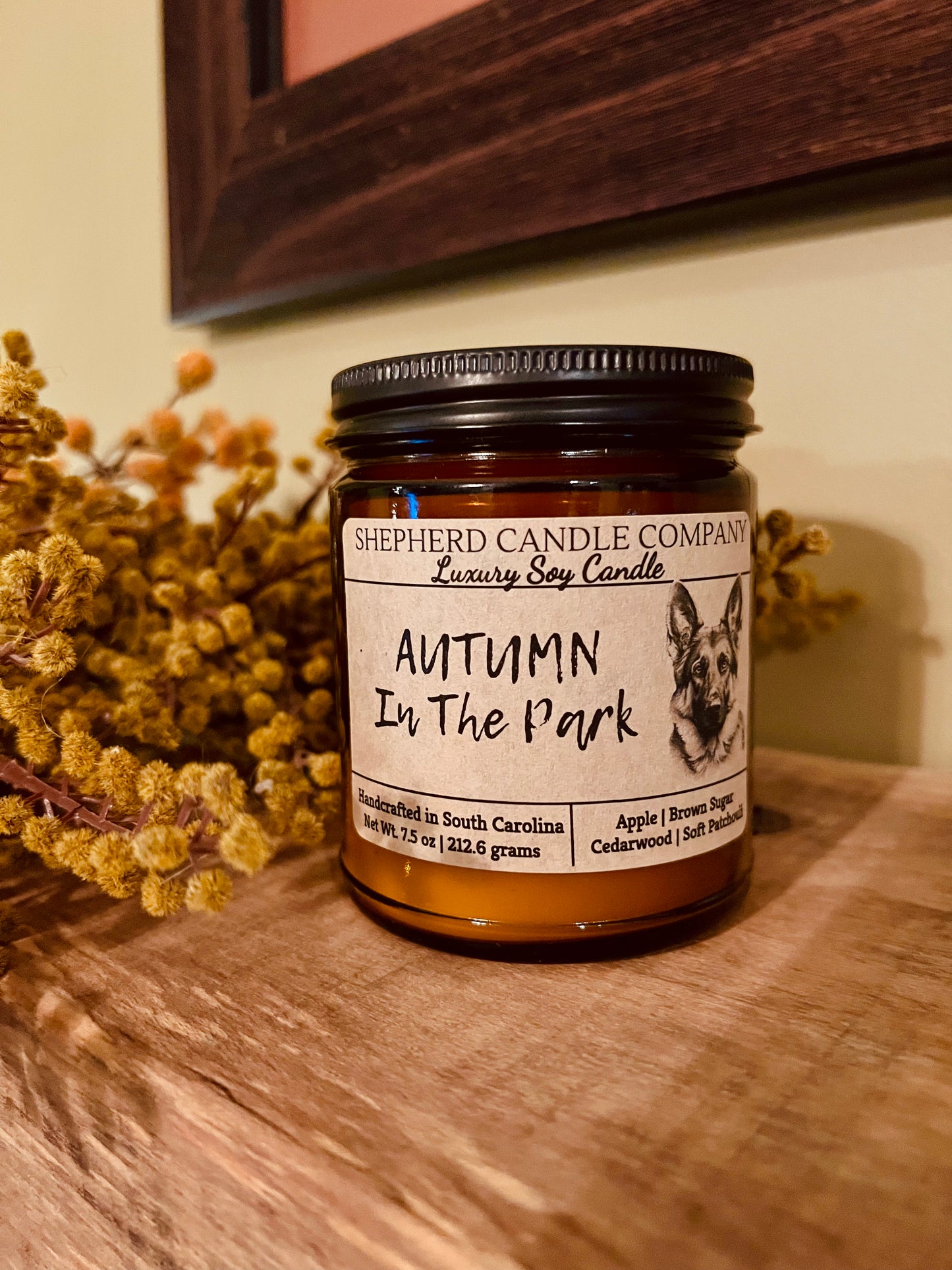 Autumn In The Park - Amber Glass