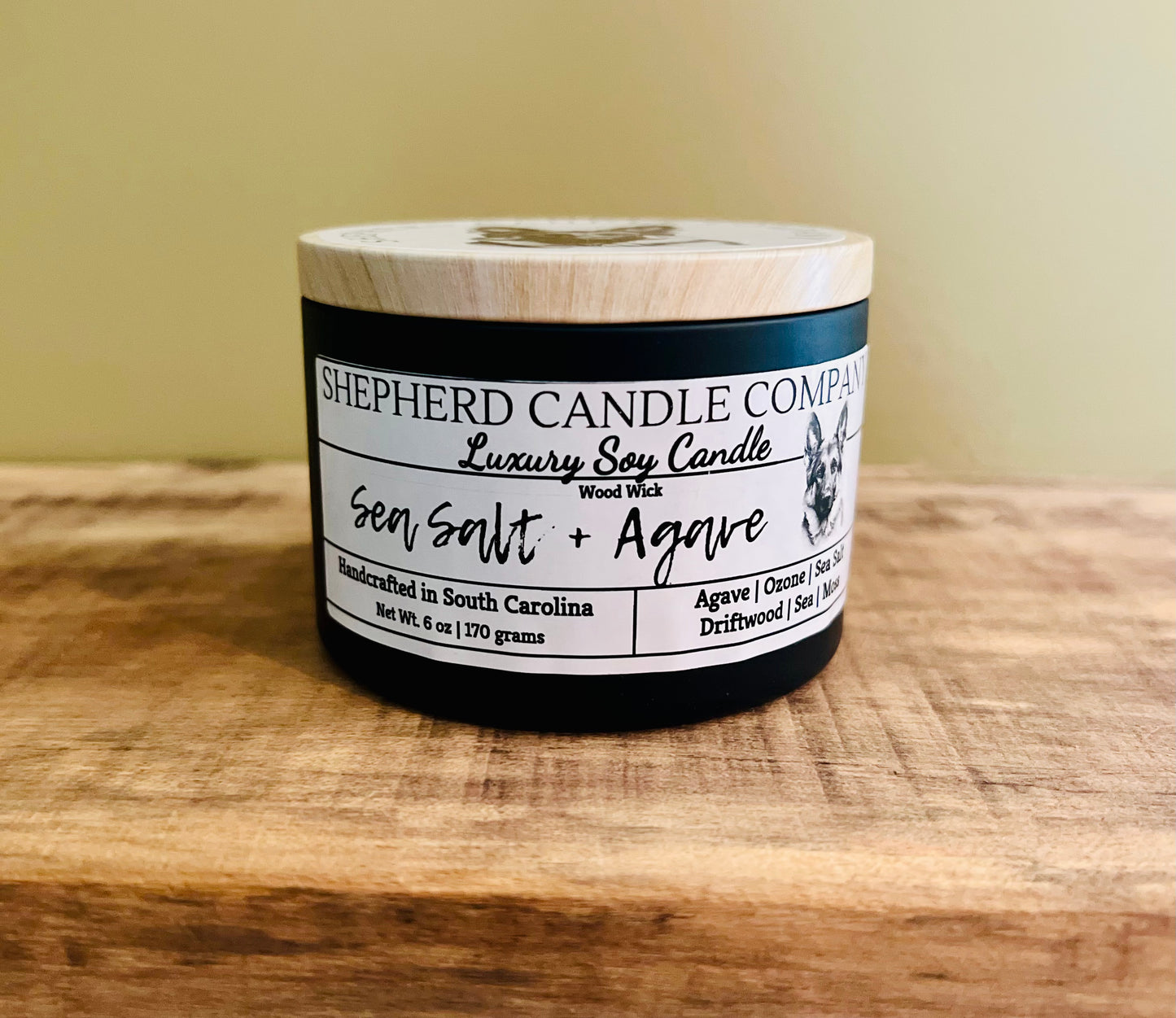 Sea Salt + Agave - Wood Wick