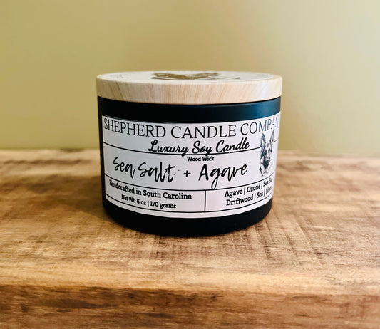 Sea Salt + Agave - Wood Wick