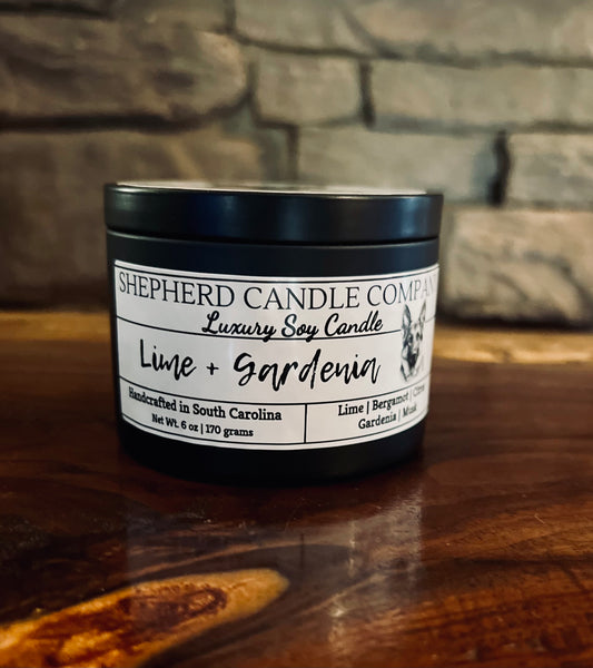 Lime + Gardenia - Wood Wick