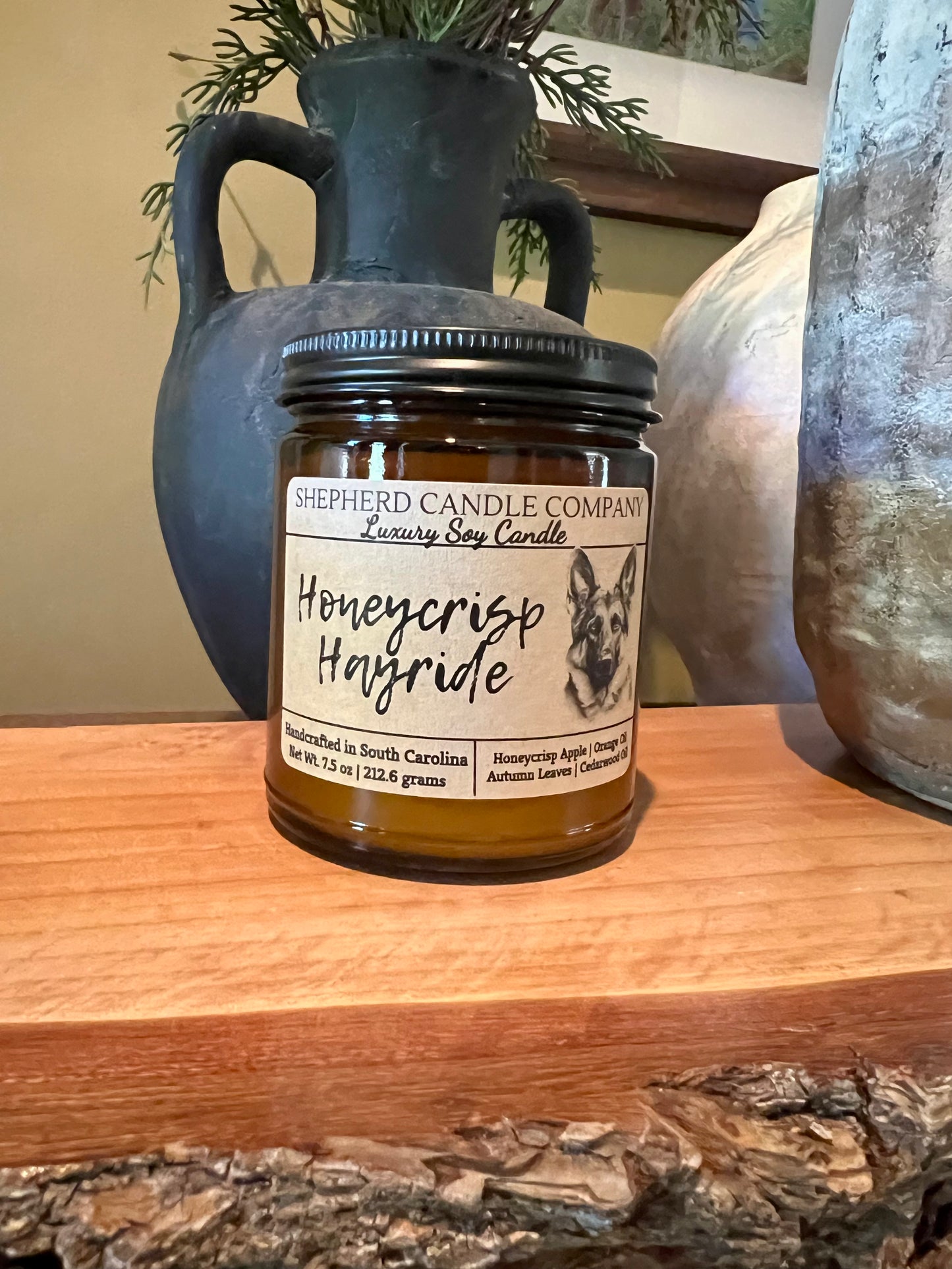Honeycrisp Hayride - Amber glass