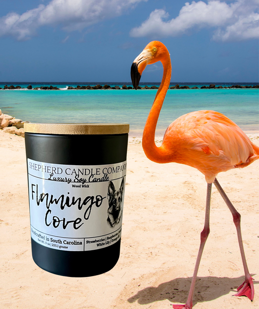 9 oz Flamingo Cove - Wood Wick