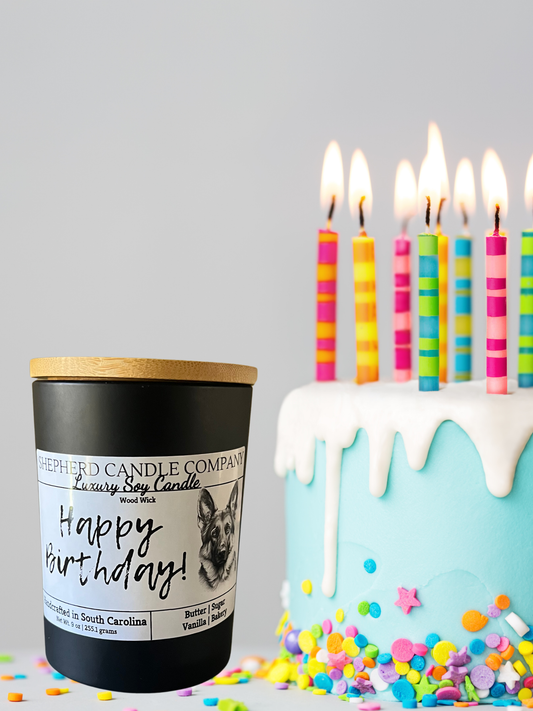 9 oz Happy Birthday! - Wood Wick